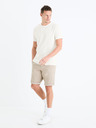 Celio Béžové pánské chino kraťasy Celio Bochinobm
