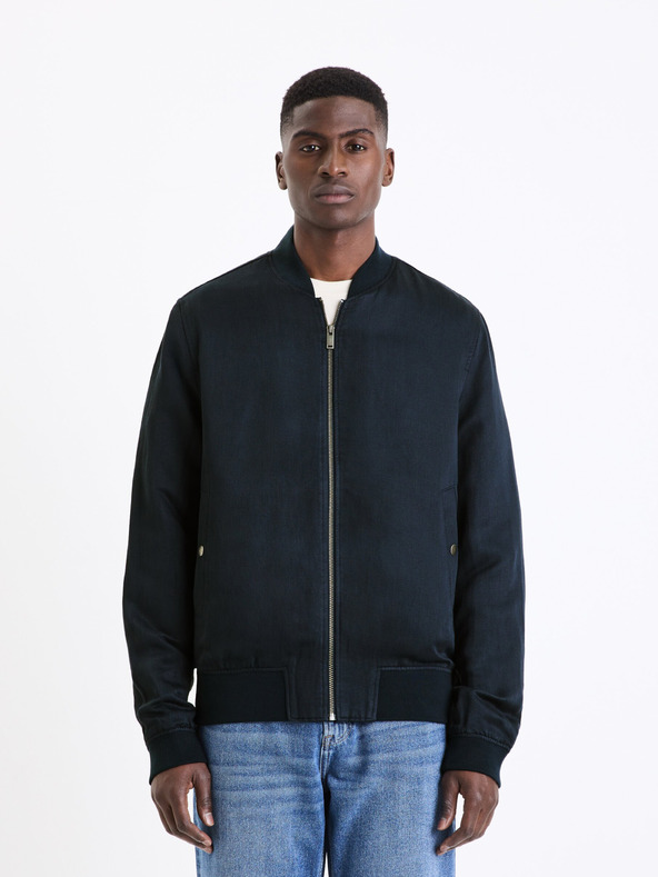 Celio Tmavě modrý pánský bomber Celio Dulino