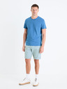 Celio Světle modré pánské chino kraťasy Celio Bochinobm