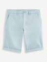 Celio Světle modré pánské chino kraťasy Celio Bochinobm