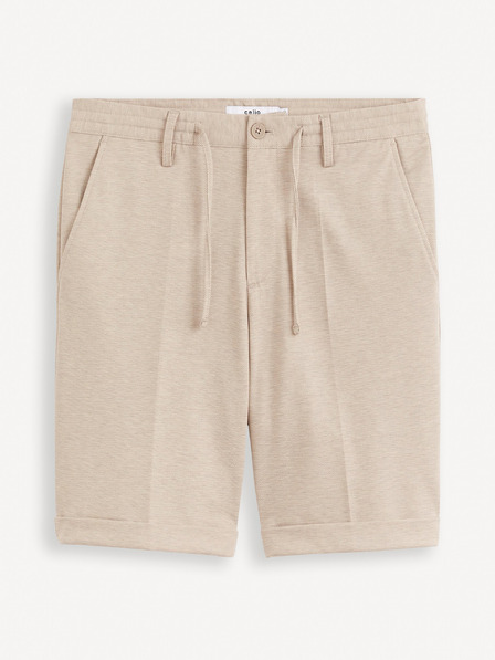 Celio Béžové pánské kraťasy Celio Doevanbm
