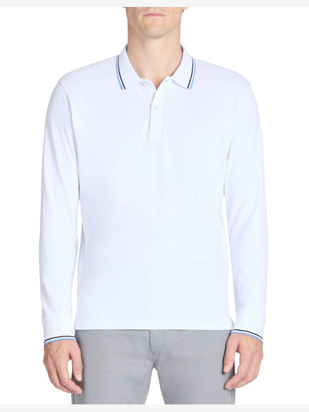 Celio Bílé pánské polo tričko Celio Bagaz