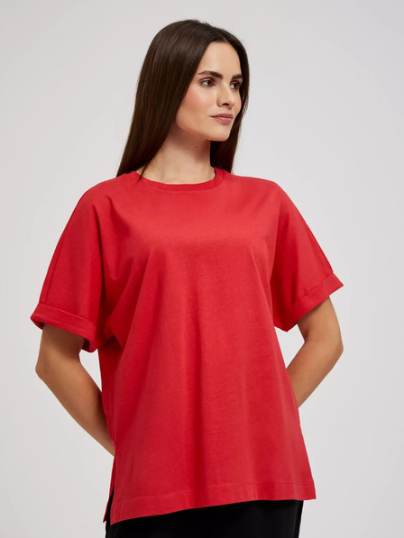 Moodo Červené oversize tričko Moodo
