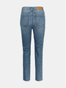 Vero Moda Modré zkrácené straight fit džíny VERO MODA Brenda