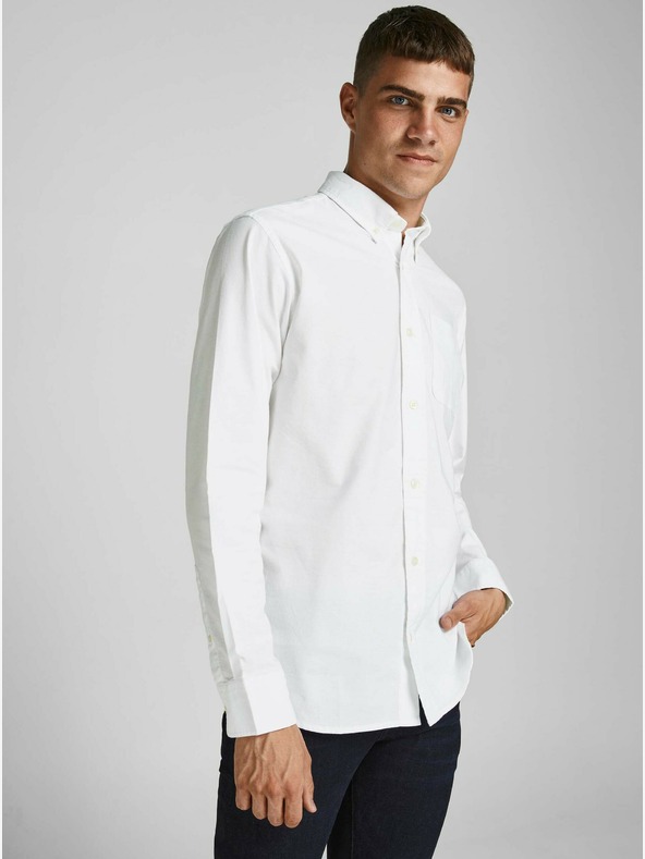 Jack & Jones Bílá košile Jack & Jones Blubrook
