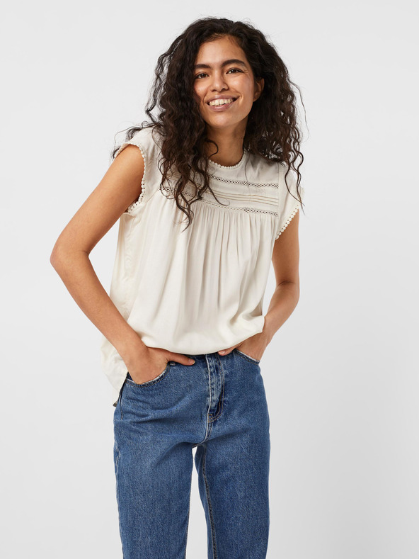 Vero Moda Krémová dámská halenka VERO MODA Debbie