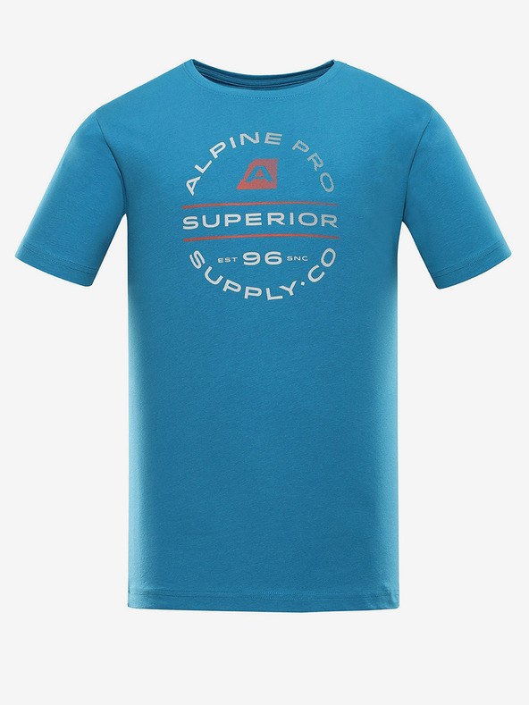 ALPINE PRO Modré pánské tričko ALPINE PRO Allon