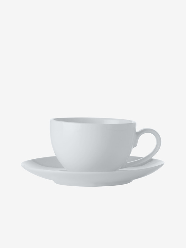 Maxwell & Williams Bílý porcelánový espresso šálek s podšálkem White Basics 100ml Maxwell & Williams