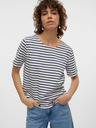 Vero Moda Modro-bílé dámské pruhované tričko Vero Moda
