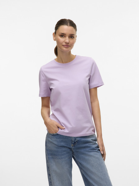 Vero Moda Fialové dámské tričko Vero Moda