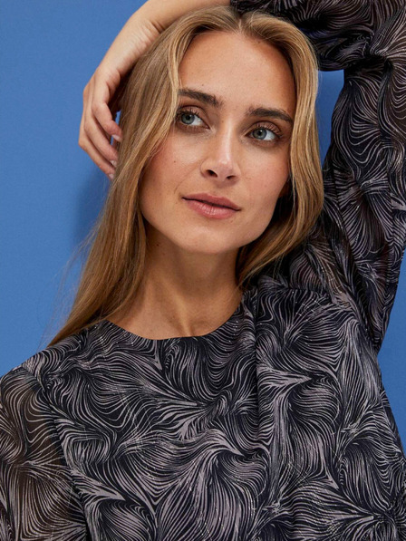 Moodo Černé dámské boho šaty Moodo