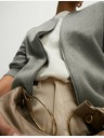 Marks & Spencer Pletený kardigan ve stylu bomber s texturou a kulatým výstřihem Marks & Spencer hnědá