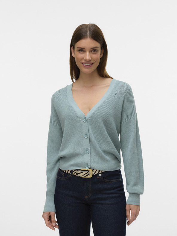 Vero Moda Modrý dámský kardigan Vero Moda