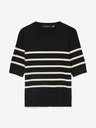 Vero Moda Béžovo-černý dámský pruhovaný svetr Vero Moda