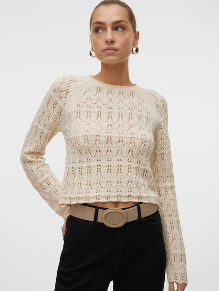 Vero Moda Béžový dámský svetr Vero Moda