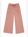 Moodo Růžové dámské pruhované culottes Moodo
