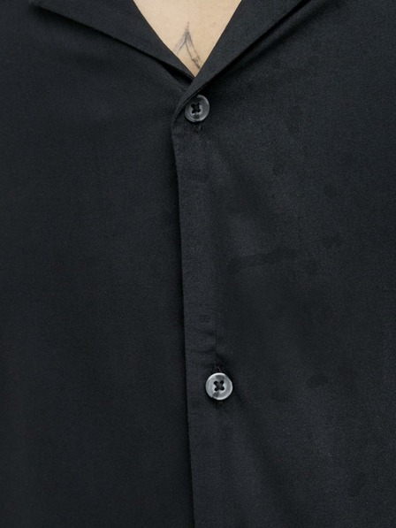 Jack & Jones Černá pánská košile s krátkým rukávem Jack & Jones