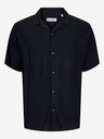 Jack & Jones Černá pánská košile s krátkým rukávem Jack & Jones