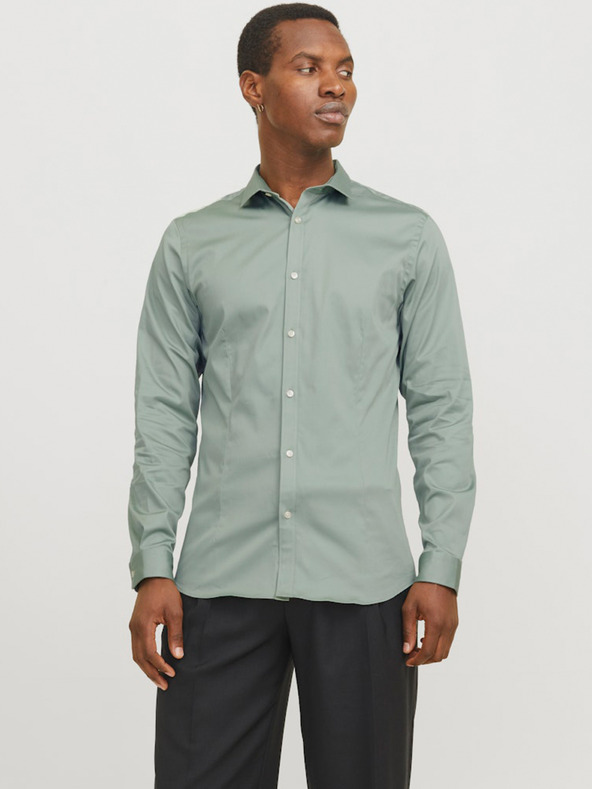Jack & Jones Zelená pánská košile Jack & Jones