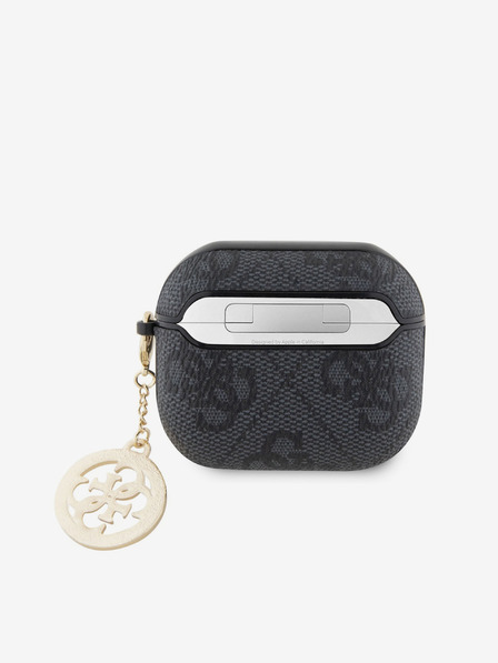 Guess Guess 4G Script PC/PU Charm Pouzdro pro AirPods 3 Black