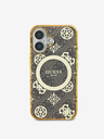 Guess Guess IML 4G Peony MagSafe Zadní Kryt pro iPhone 16 Brown