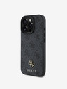 Guess Guess PU 4G Small Metal Logo MagSafe Zadní Kryt pro iPhone 16 Pro Grey