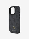 Guess Guess PU 4G Small Metal Logo MagSafe Zadní Kryt pro iPhone 16 Pro Grey