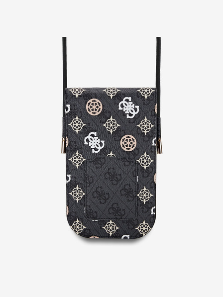 Guess Guess PU 4G Peony Multicolor Taška na Telefon Black