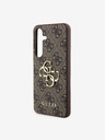 Guess Guess PU 4G Metal Logo Zadní Kryt pro Samsung Galaxy S24 Brown