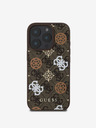 Guess Guess PU 4G Peony MagSafe Zadní Kryt pro iPhone 16 Pro Brown