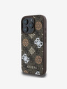 Guess Guess PU 4G Peony MagSafe Zadní Kryt pro iPhone 16 Pro Brown