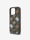 Guess Guess PU 4G Peony MagSafe Zadní Kryt pro iPhone 16 Pro Brown
