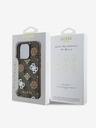 Guess Guess PU 4G Peony MagSafe Zadní Kryt pro iPhone 16 Pro Brown