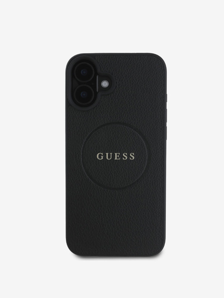 Guess Guess PU Grained Classic Logo MagSafe Zadní Kryt pro iPhone 16 Black