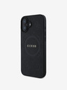 Guess Guess Saffiano Peony Stamp MagSafe Zadní Kryt pro iPhone 16 Black