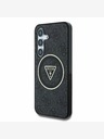 Guess Guess IML 4G Glitter and Triangle Logo MagSafe Zadní Kryt pro Samsung Galaxy S25+ Black