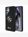Guess Guess PU Fixed Glitter 4G Metal Logo Zadní Kryt pro Samsung Galaxy S25 Ultra Black