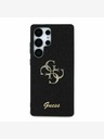 Guess Guess PU Fixed Glitter 4G Metal Logo Zadní Kryt pro Samsung Galaxy S25 Ultra Black