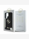 Guess Guess PU Fixed Glitter 4G Metal Logo Zadní Kryt pro Samsung Galaxy S25 Ultra Black