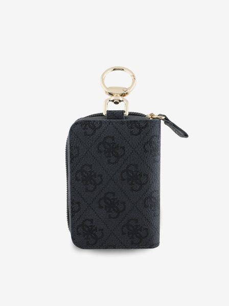 Guess Guess PU 4G Script Logo Klíčenka Black