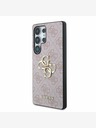 Guess Guess PU 4G Metal Logo Zadní Kryt pro Samsung Galaxy S25 Ultra Pink