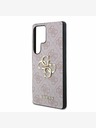 Guess Guess PU 4G Metal Logo Zadní Kryt pro Samsung Galaxy S25 Ultra Pink