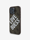 Guess Guess PU Leather 4G Big Love Logo MagSafe Zadní Kryt pro iPhone 16 Pro Max Brown