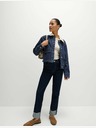 Marks & Spencer Volná džínová bunda s límečkem Marks & Spencer námořnická modrá