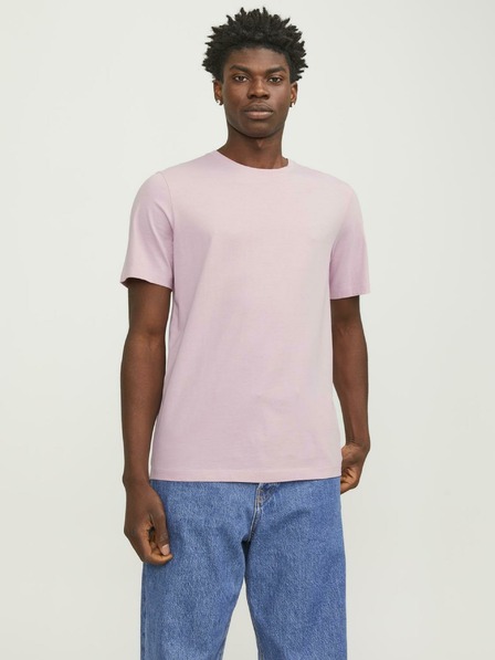 Jack & Jones Růžové pánské tričko Jack & Jones