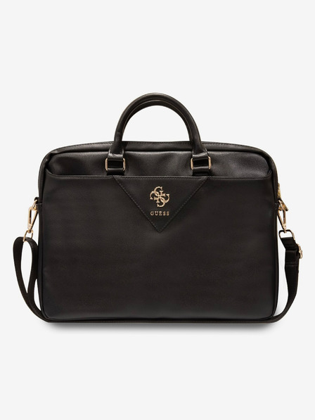 Guess Guess PU Grained 4G Metal Logo Taška na Notebook 15/16" Black