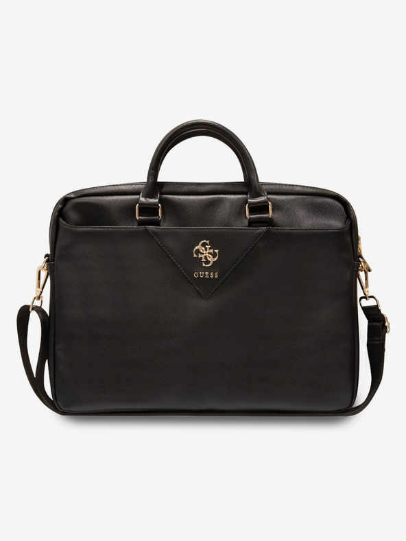 Guess Guess PU Grained 4G Metal Logo Taška na Notebook 15/16" Black