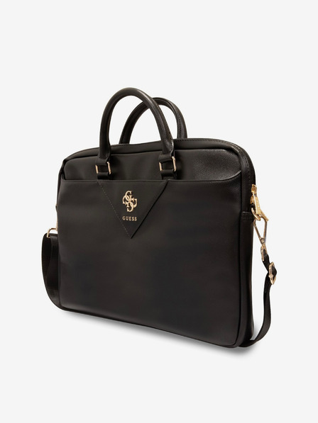 Guess Guess PU Grained 4G Metal Logo Taška na Notebook 15/16" Black