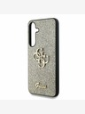 Guess Guess PU Fixed Glitter 4G Metal Logo Zadní Kryt pro Samsung Galaxy S25+ Gold