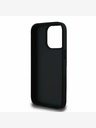 Guess Guess PU Grained 4G Metal Logo Zadní Kryt pro iPhone 15 Pro Black